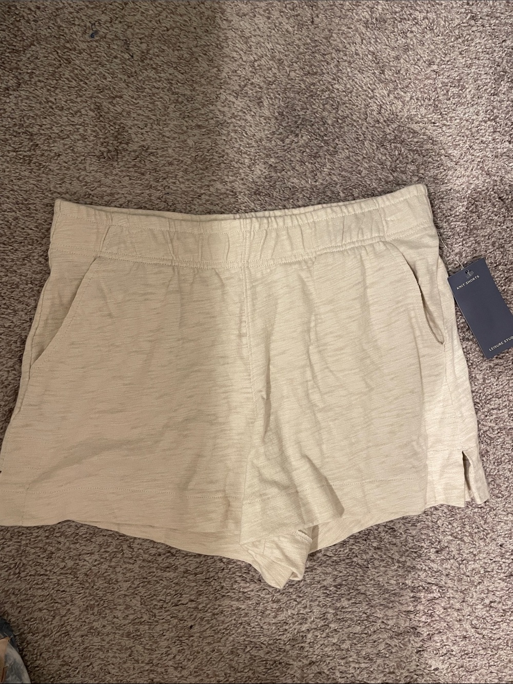 Universal thread cotton knit Light Cream Lounge Shorts medium nwt